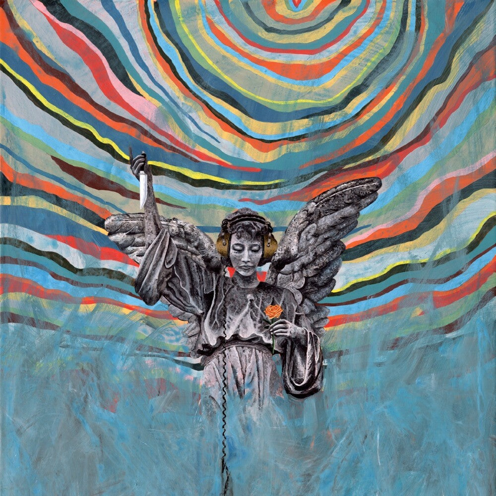 the album cover for Motion City Soundtrack - Same Old Wasted Wonderful World [Indie Exclusive Opaque Orange LP]