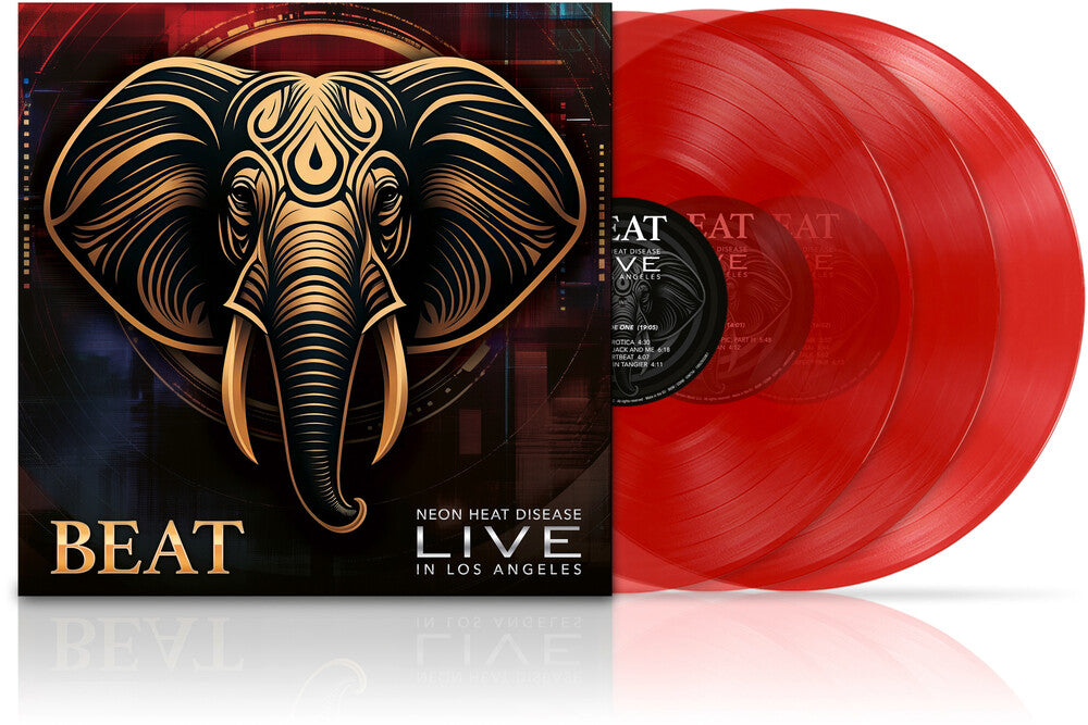 the album cover for Beat - LIVE [Indie Exclusive Transparent Ruby 3LP]