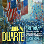 the album cover for Francesco Cipriano - Duarte: Americana Original Guitar Works