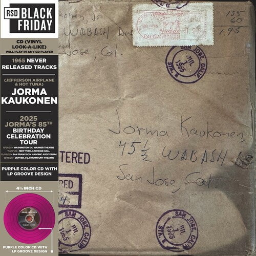 Jorma Kaukonen, Wabash Avenue: 1965 never released tracks (RSD) (Mint (M)) (CD, Album)