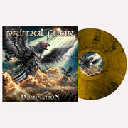 the album cover for Primal Fear - Domination [2 LP Amber Wave Marbled]