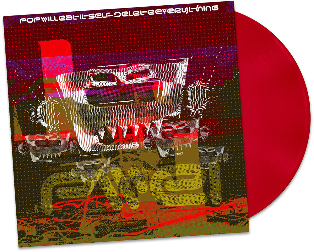 the album cover for Pop Will Eat Itself - Delete Everything [Indie Exclusive Pink Colored Vinyl]