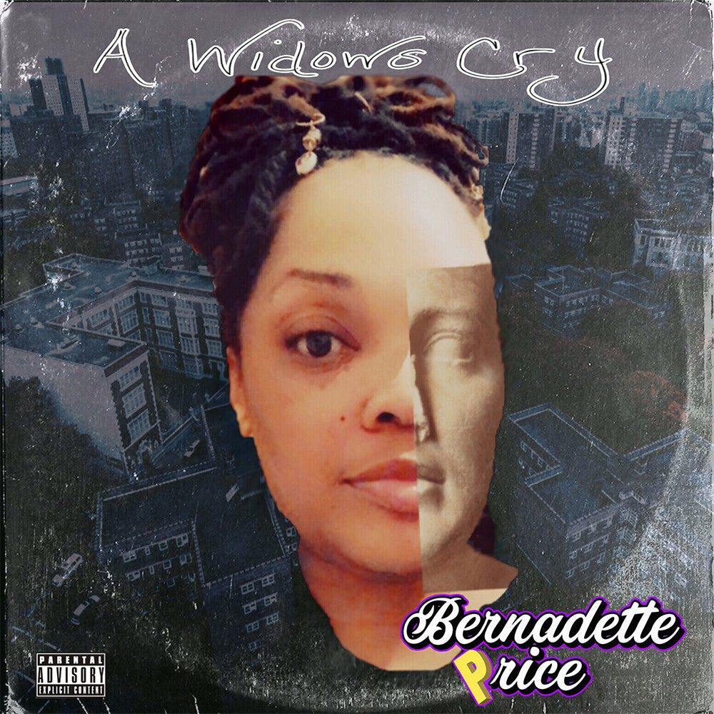 the album cover for Bernadette Price - A Widows Cry [Neon Purple Vinyl]