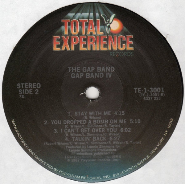 The Gap Band : Gap Band IV (LP, Album, Ric)
