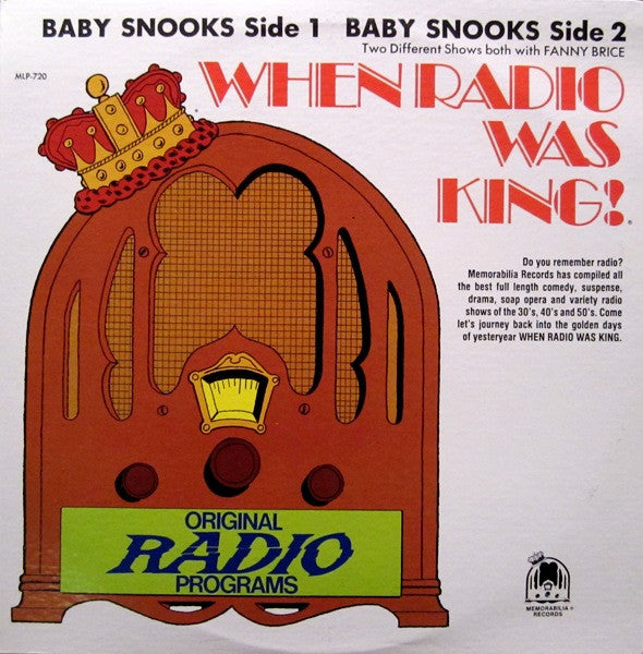 Fanny Brice : When Radio Was King! (Baby Snooks With Fanny Brice) (LP, Album)