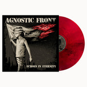 the album cover for Agnostic Front - Echoes Of Eternity [Blood Moon Red	LP]