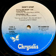Billy Idol : Don't Stop (12", EP, Promo, Pos)