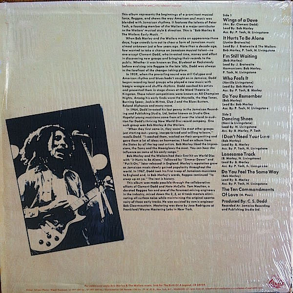 Bob Marley & The Wailers Featuring Peter Tosh : Early Music (LP, Comp, RE, Pit)