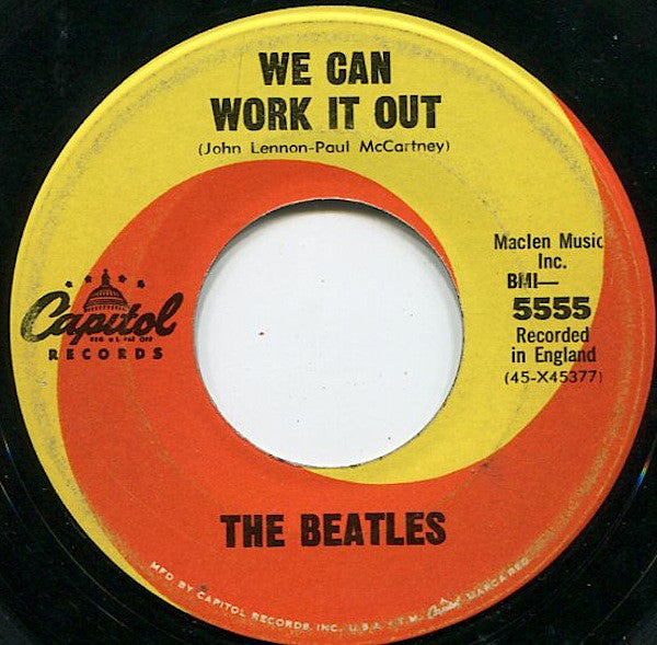 The Beatles : We Can Work It Out / Day Tripper (7", Single, Los)