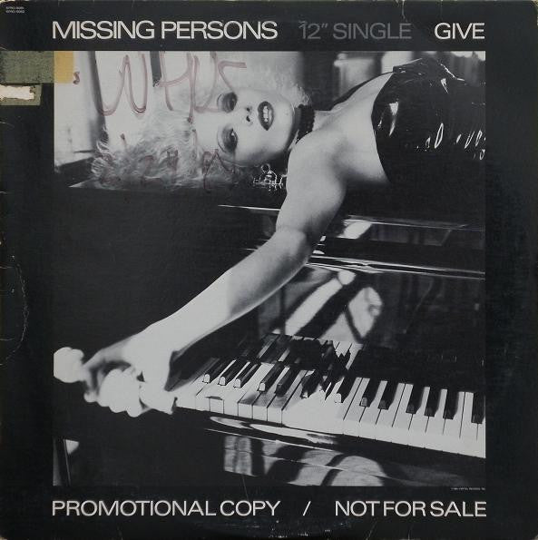 Missing Persons : Give (12", Single, Promo)