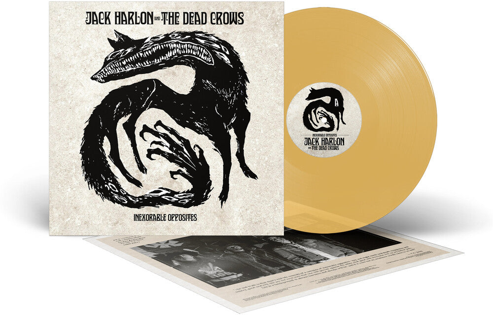 the album cover for Jack Harlon  & The Dead Crows - Inexorable Opposites [Yellow Colored Vinyl]