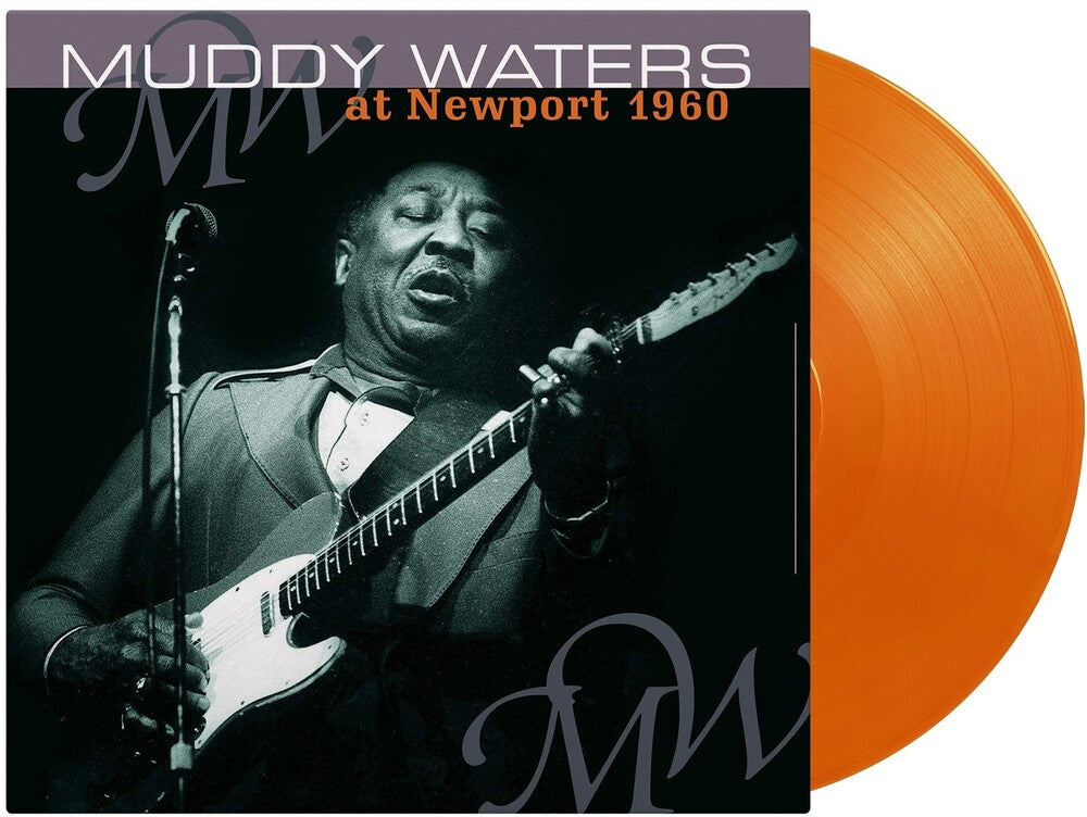 the album cover for Muddy Waters - At Newport 1960 - Ltd 180gm Orange Vinyl [Colored Vinyl]
