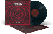 the album cover for Nytt land - Aba Khan [Black/Blue]