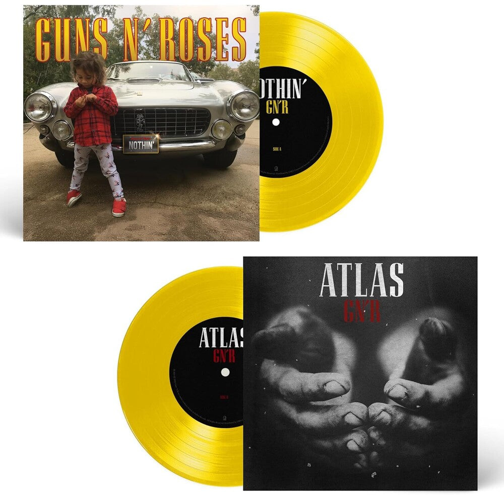 the album cover for Guns N' Roses - Nothin' / Atlas [Canary Yellow]