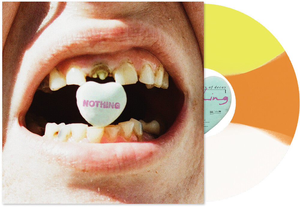 the album cover for Nothing - Short History Of Decay [Indie Exclusive] Orange/Yellow [Colored Vinyl]