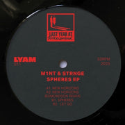 the album cover for M1nt & Strnge - Spheres (Ep)