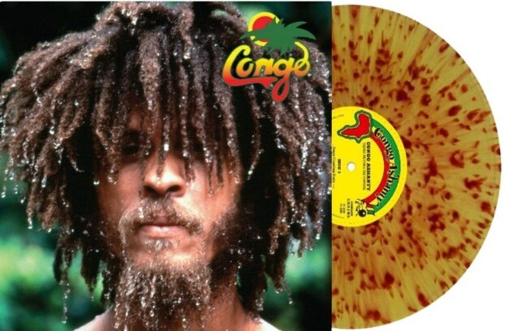 the album cover for The Congos - Congo Ashanti [RSD Essentials Yellow w/Red Splatter]