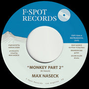 the album cover for Max Naseck - Monkey Part 2 b/w Lully
