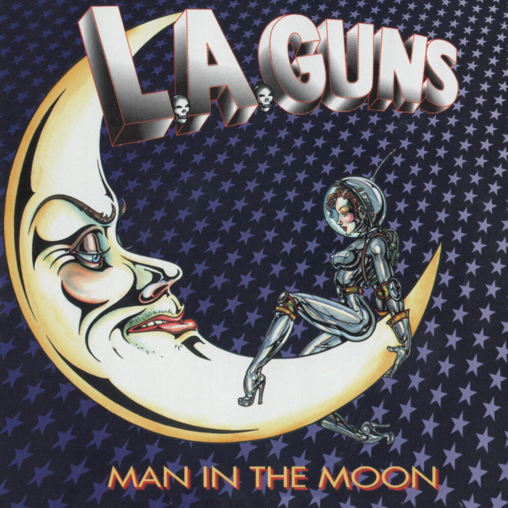 the album cover for La Guns - Man In The Moon [Colored Vinyl] (Slv) (Aniv)