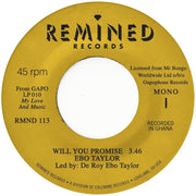 the album cover for Ebo Taylor - Will You Promise / Maye Omama