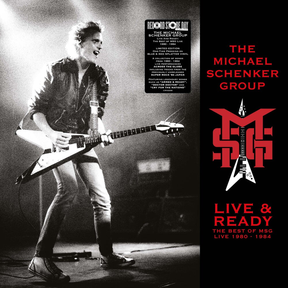 the album cover for Michael Schenker  / MSG - Live & Ready: Best Of MSG Live 1980 - 1984 [RSD 2026]