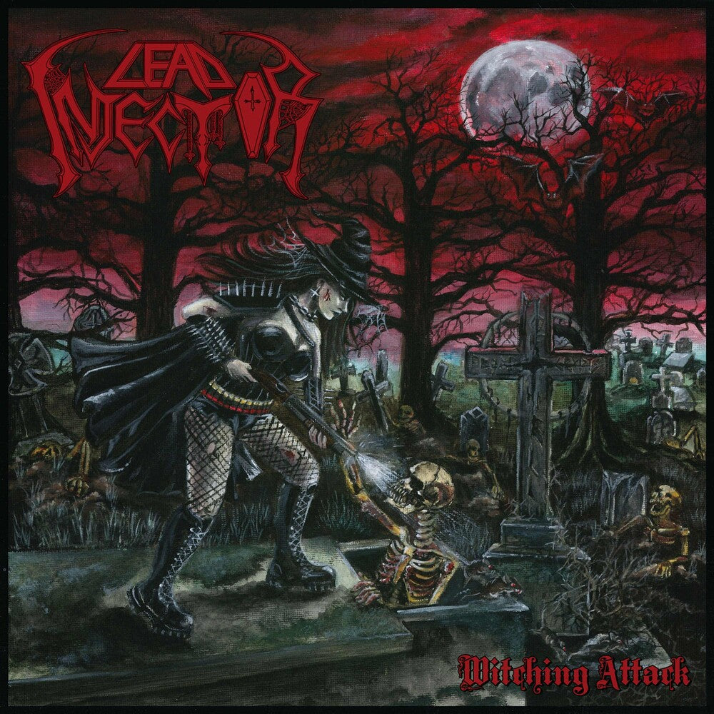 the album cover for Lead Injector - Witching Attack [Indie Exclusive] Silver [Colored Vinyl] (Slv) [Indie Exclusive]