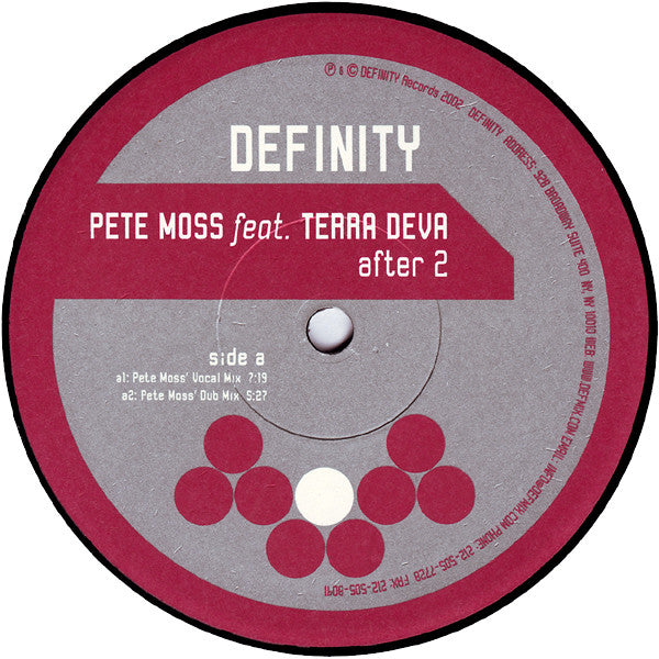 Pete Moss Feat. Terra Deva : After 2 (12")