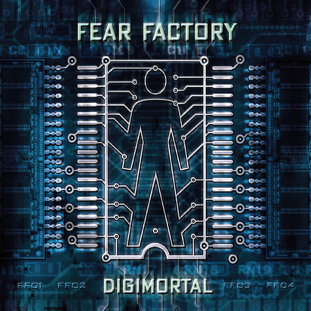 the album cover for Fear Factory - Digimortal [Black / Blue] (Bonus Tracks) [RSD 2026]