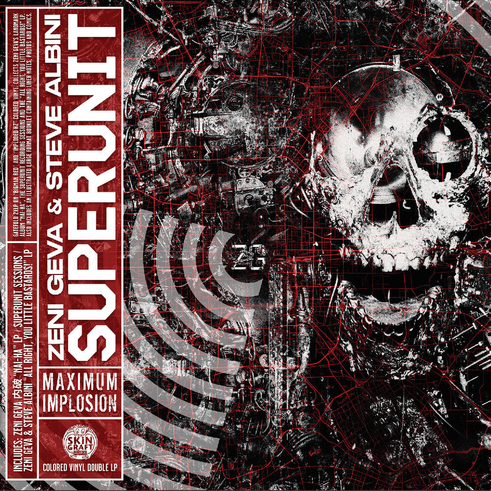 the album cover for Zeni Geva  / Steve Albini - Superunit: Maximum Implosion [Colored Vinyl] [RSD 2026]