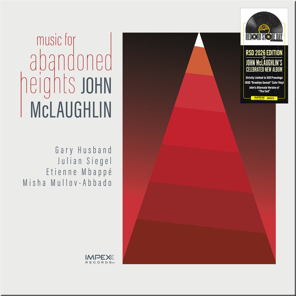 the album cover for John McLaughlin - Music From Abandoned Heights [RSD 2026]