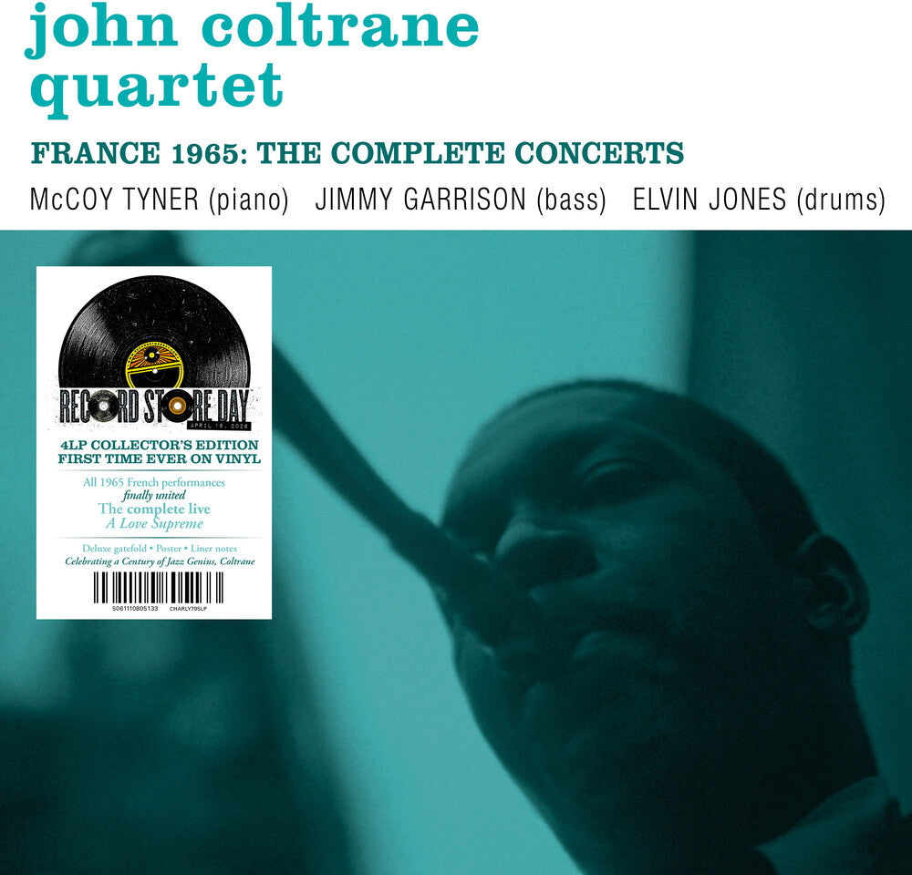 the album cover for John Coltrane  Quartet - France 1965: The Complete Concerts [RSD 2026]