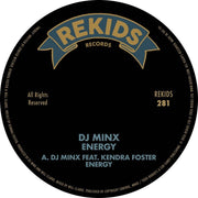 the album cover for DJ Minx - Energy
