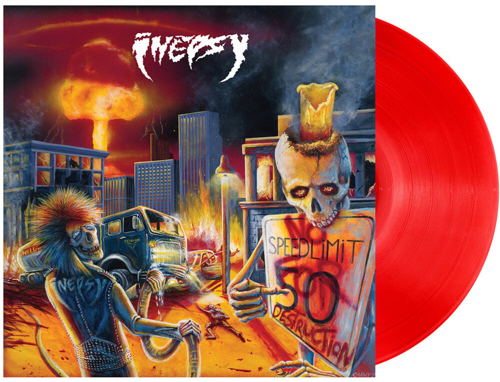 the album cover for Inepsy - No Speed Limit for Destruction [Red with Poster + Download Card]
