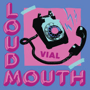 the album cover for Vial - Loudmouth - Ice Blue With Aqua Blue Spokes (Blue)