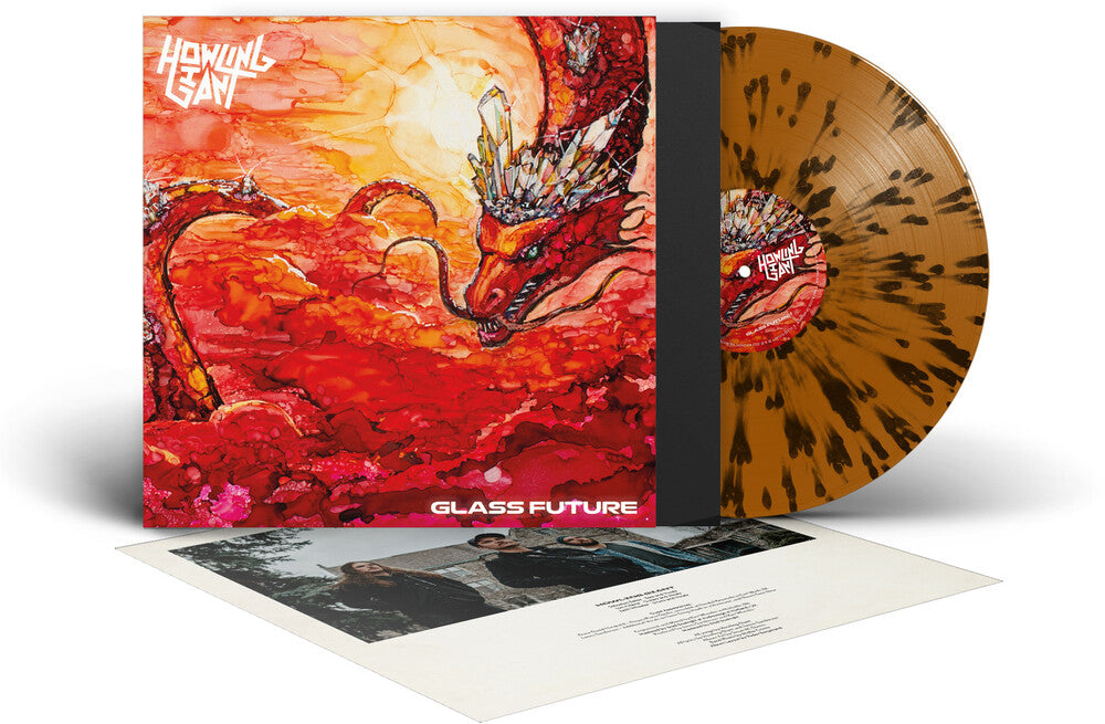 the album cover for Howling Giant - Glass Future - Orange/Black (Blk) [Colored Vinyl] [Limited Edition]