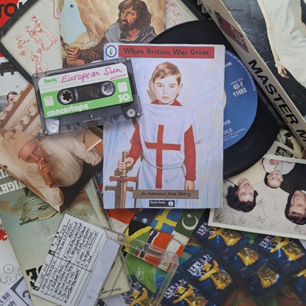 the album cover for European Sun - When Britain Was Great [Indie Exclusive] Red [Colored Vinyl] (Red)