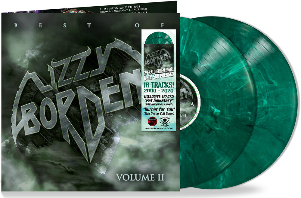 the album cover for Lizzy Borden - Best Of Lizzy Borden Vol 2 - Green [Colored Vinyl] [Deluxe]