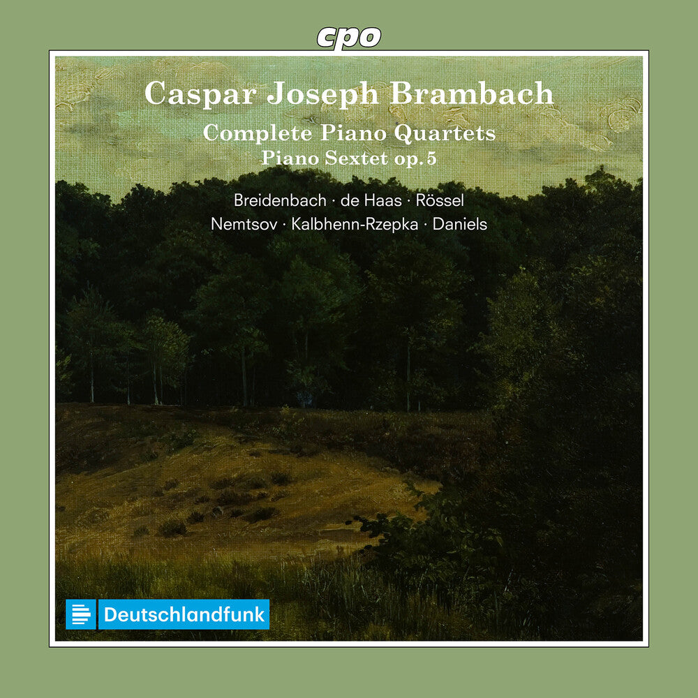 the album cover for Ernst Breidenbach - Complete Pno Qrts & Pno Sextet Op. 5