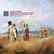 the album cover for Zemlinsky Quartet - Schubert: Str Qrts D. 887 D. 703