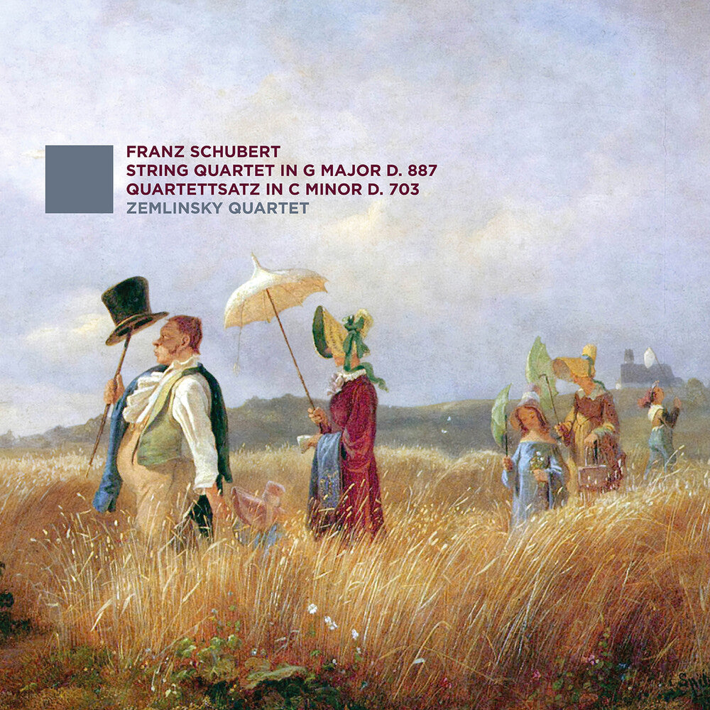 the album cover for Zemlinsky Quartet - Schubert: Str Qrts D. 887 D. 703
