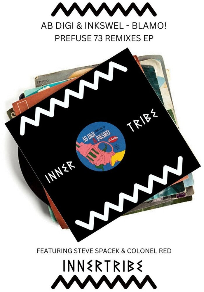 the album cover for Ab Digi & Inkswel - Blamo! (Prefuse 73 Remixes)