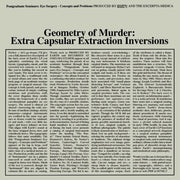 the album cover for Earth X Black Noi$E - Geometry Of Murder: Extra Capsular Extraction
