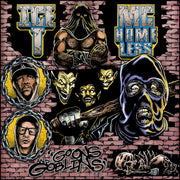 the album cover for Mc Homeless / Ice-T - Goons & Goblins - Red [Colored Vinyl] [Limited Edition] (Red)