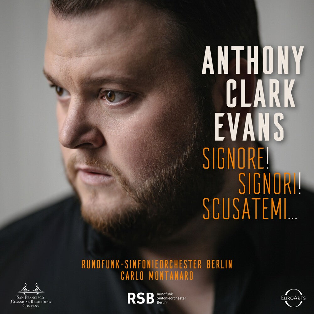 the album cover for Anthony Evans  Clark - Signore Signori Scusatemi