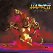 the album cover for Stainless - Lady Of Lust & Steel - Neon Violet [Colored Vinyl] (Viol)