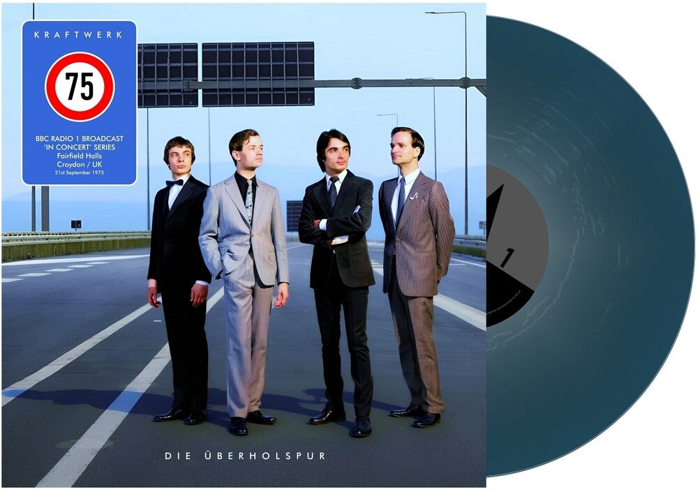 the album cover for Kraftwerk - 75 Die Uberholspur [Indie Exclusive] [Colored Vinyl] [Limited Edition] [Indie Exclusive]