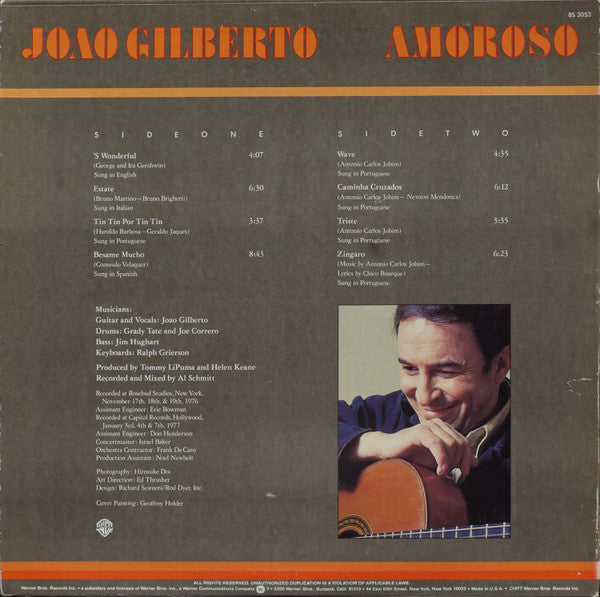 João Gilberto : Amoroso (LP, Album)