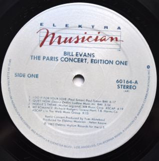 Bill Evans : The Paris Concert (Edition One) (LP, Album, All)