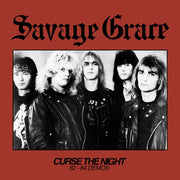 the album cover for Savage Grace - Curse The Night (82-84 Demos)