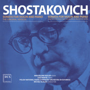 the album cover for Magdalena Rezler - Shostakovich: Sons For Vn Pno & Orchestra